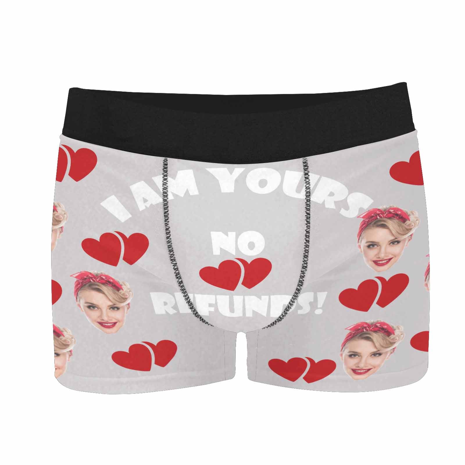 Valentine's Day Personalized Face Underwear for Men with Face on Novel –  Zenzzle