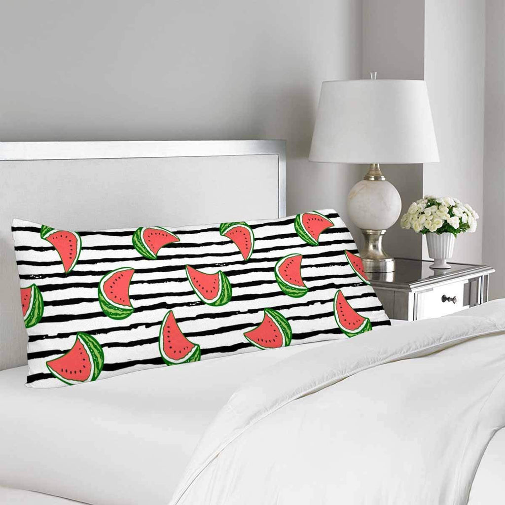 Summer Watermelons Body Pillow Covers Pillowcase with Zipper 21x60 Twin Sides