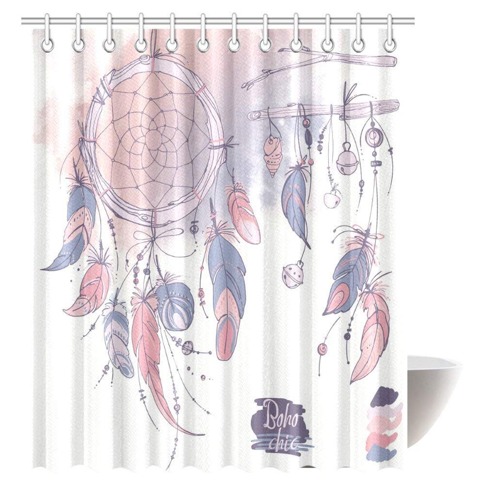 Buy Native American Shower Curtain, Ethnic Dreamcatchers Native American  Tribal Elements in Mod Graphic Design Bathroom Decor Set with Hooks at the  best price with free shipping – Zenzzle