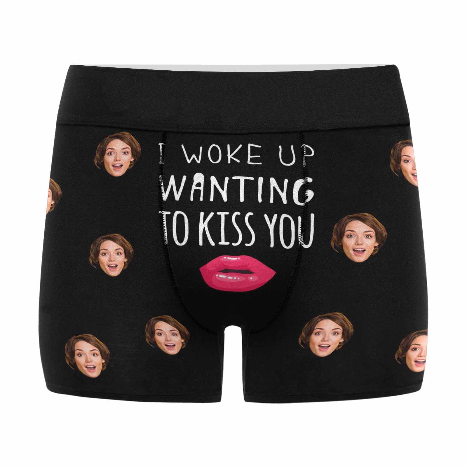 Valentine's Day Custom Faces Underwear for Men with Faces on