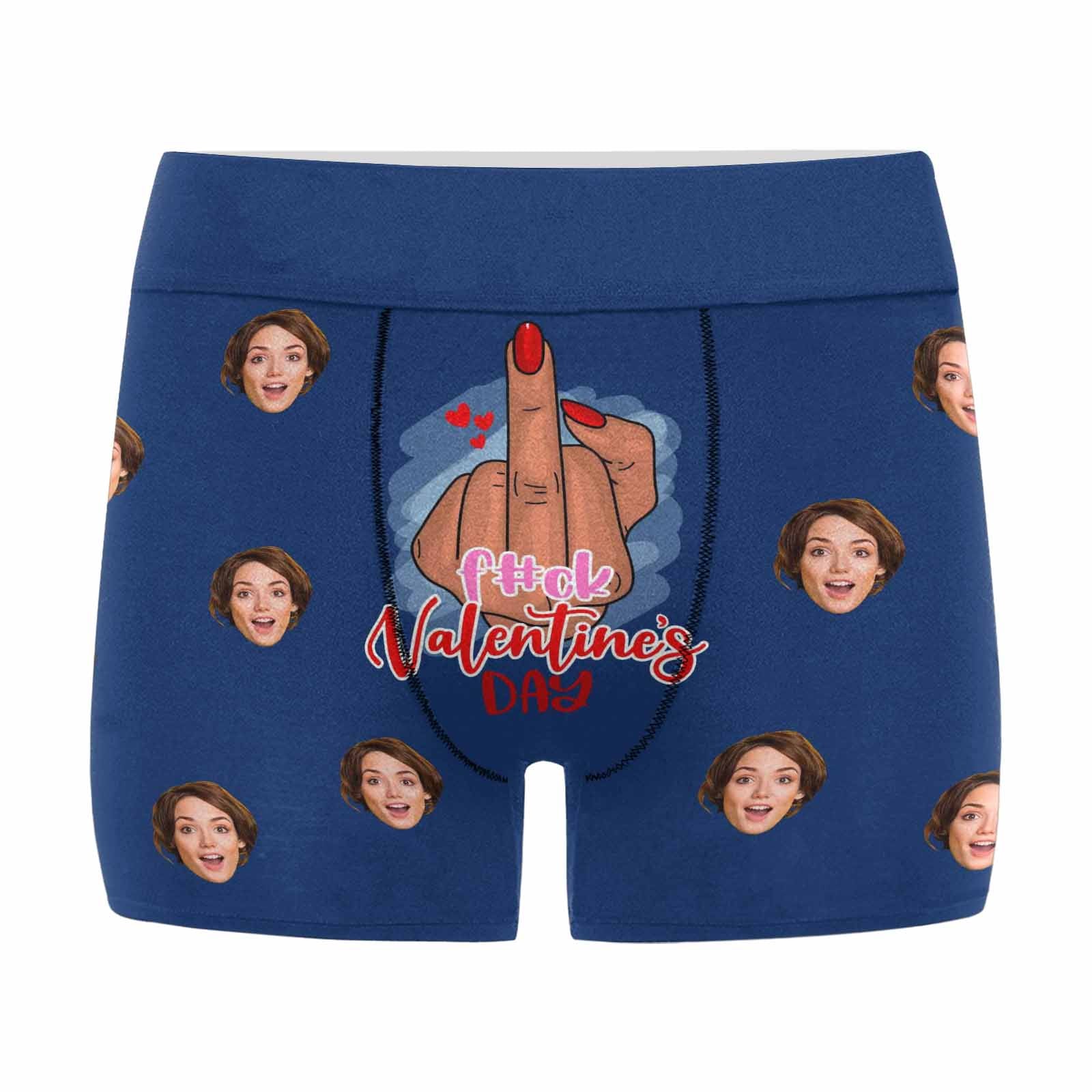 Valentine's Day Custom Face Underwear for Men with Faces Men Boxer