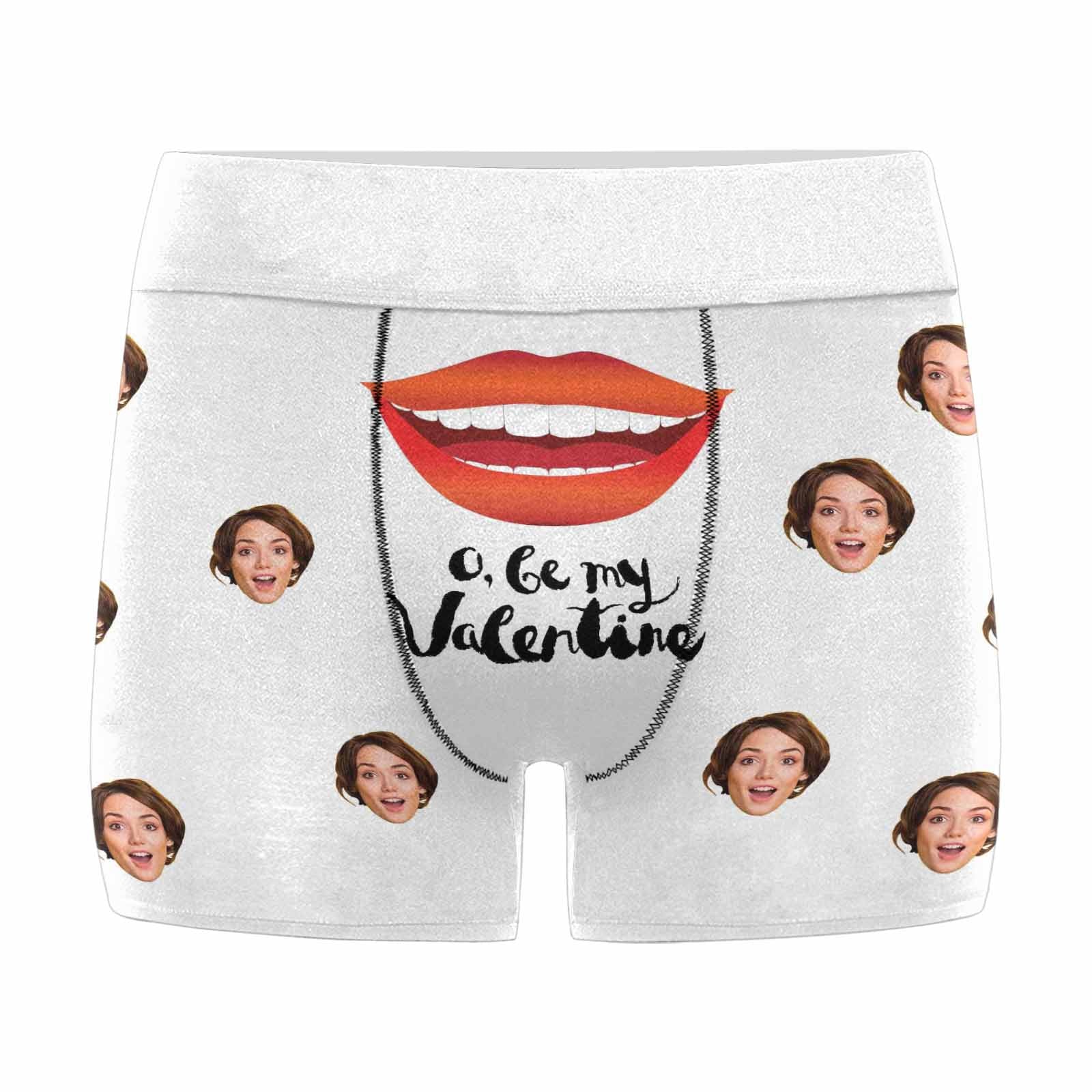 Valentine's Day for Him Custom Boxer for Men with Faces Men