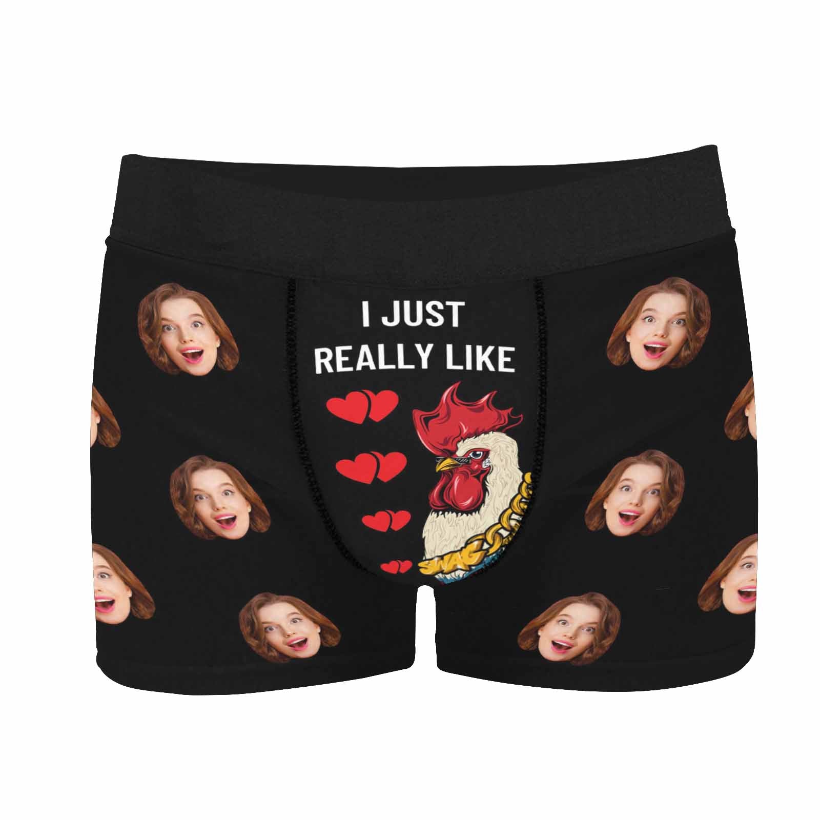 Custom Boxers for Men with Face on Novelty Boxer Briefs